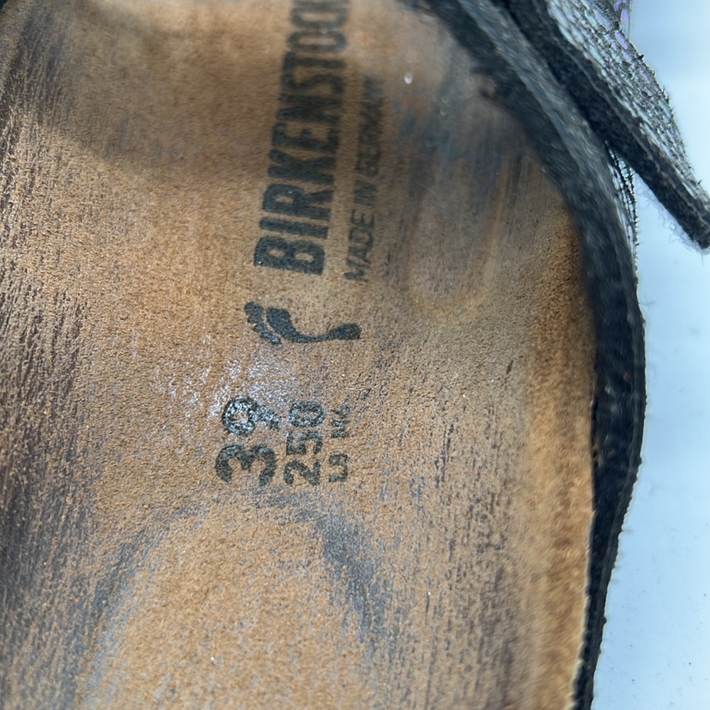 Birkenstock Germany Brown Leather Sandals EU 39 USA 8 - Picture 4 of 10
